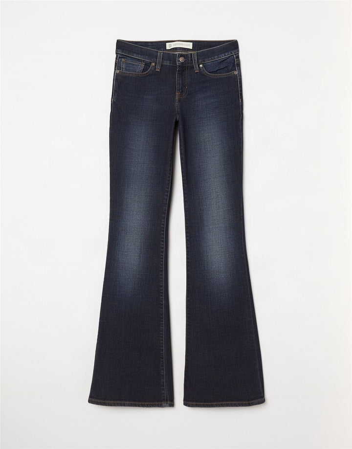 Vaqueros largos con corte bootcut para mujer Gap W26 L32 Algodón azul marino