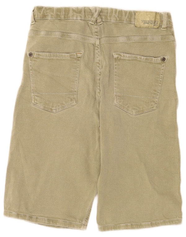 Zara Pantalones cortos vaqueros para niños 13-14 años W28 Caqui