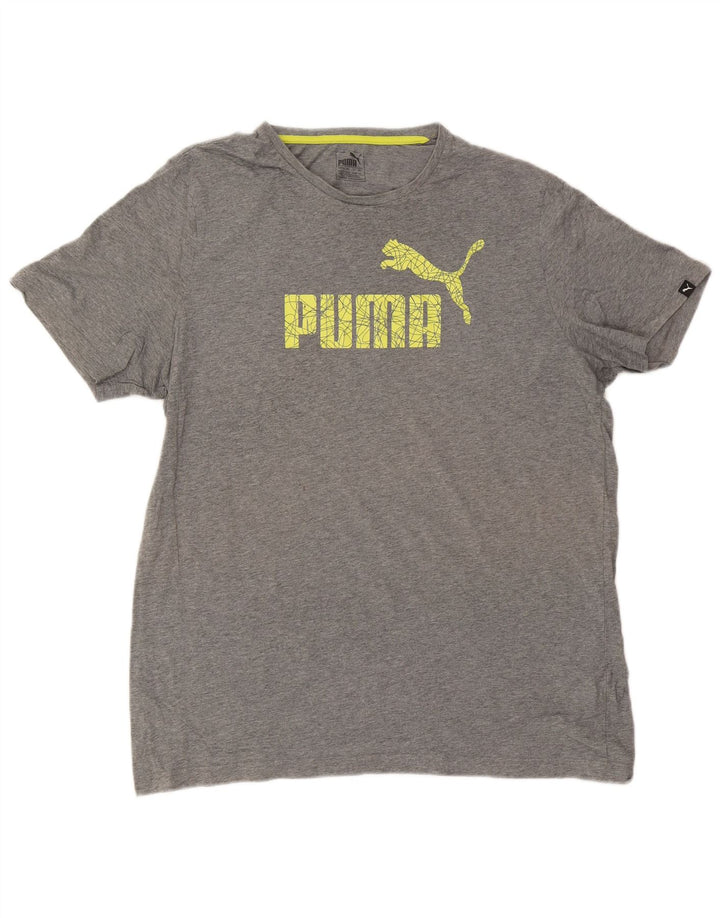 Puma Camiseta gráfica para hombre Top 2XL Gris