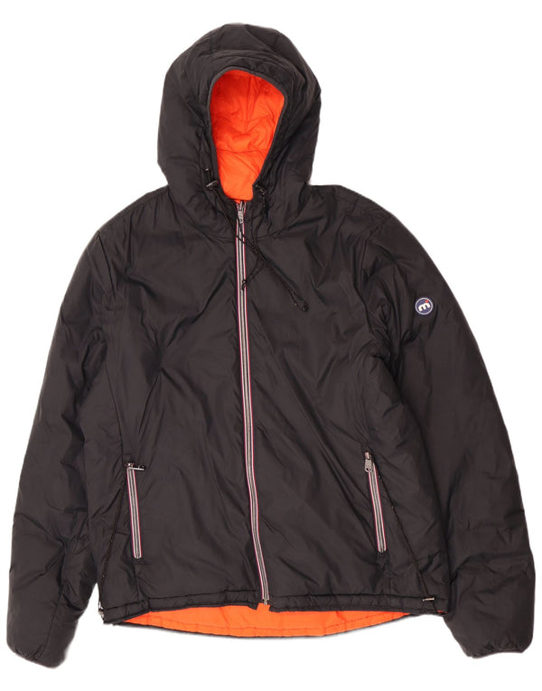 Mistral Chaqueta Cortavientos Reversible con Capucha para Hombre UK 42 XL Poliamida Negra
