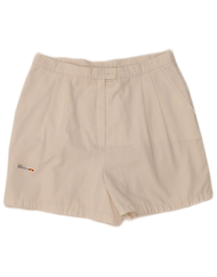 Ellesse Pantalones Cortos Chinos De Cintura Alta Para Mujer Mediano W30 Blanco