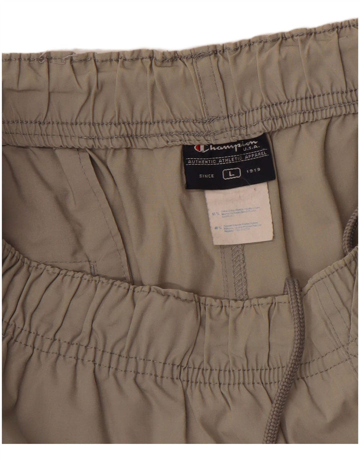 Champion Capri Pantalones De Chándal Para Hombre Algodón Beige Grande