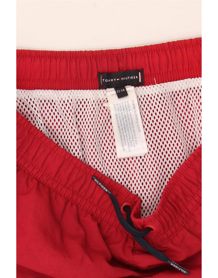 Tommy Hilfiger Bañador para niño 12-13 años Rojo Colorblock Poliéster