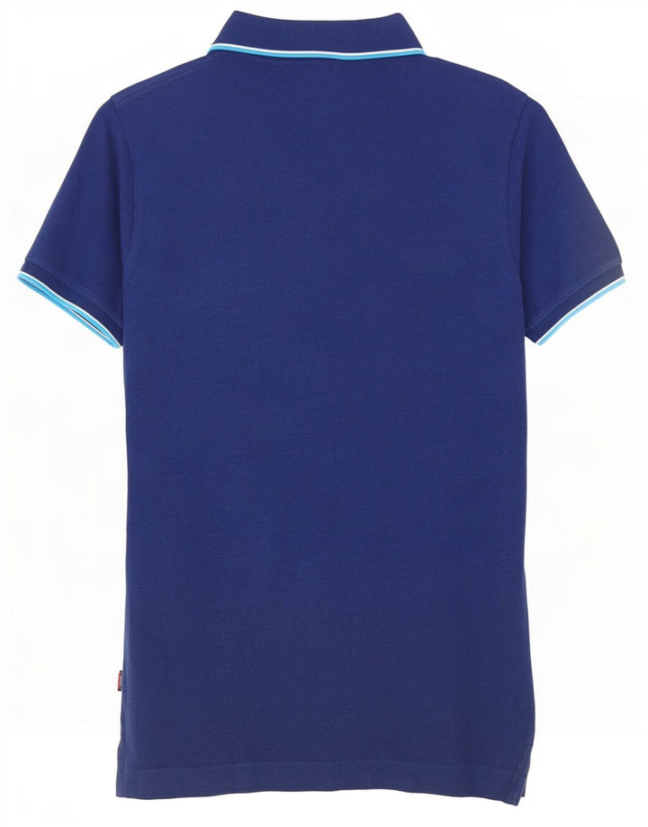 Superdry Polo para hombre de algodón azul marino grande