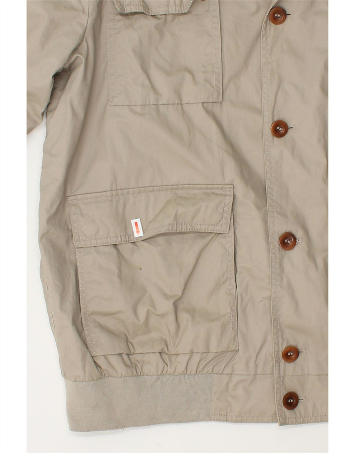 GEOX Mens Utility Jacket UK 46 3XL Beige Cotton Vintage Geox and Second-Hand Geox from Messina Hembry 