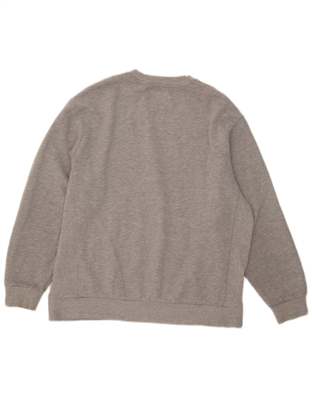 Superdry Sudadera extragrande con estampado gráfico para mujer, talla 44, algodón gris grande