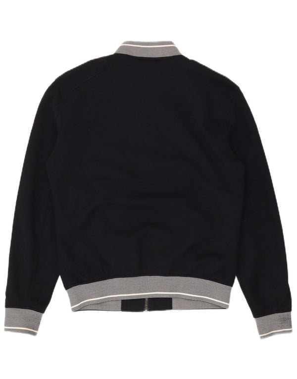 Zara Mens Bomber Jacket UK 36 Small Azul Marino Poliéster