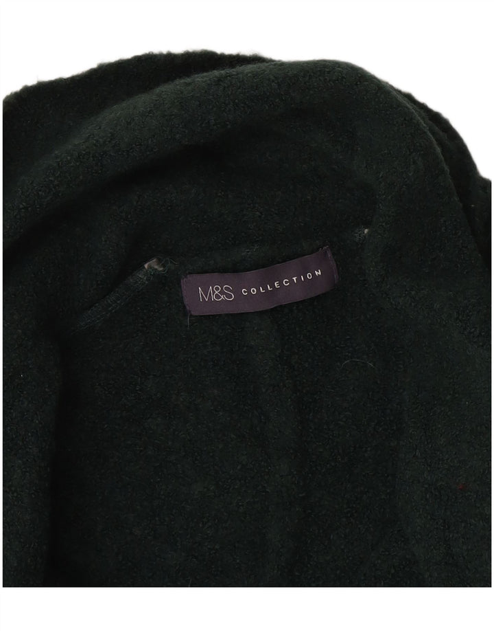 Marks & Spencer - Cárdigan abierto largo para mujer, talla 40, color verde medio