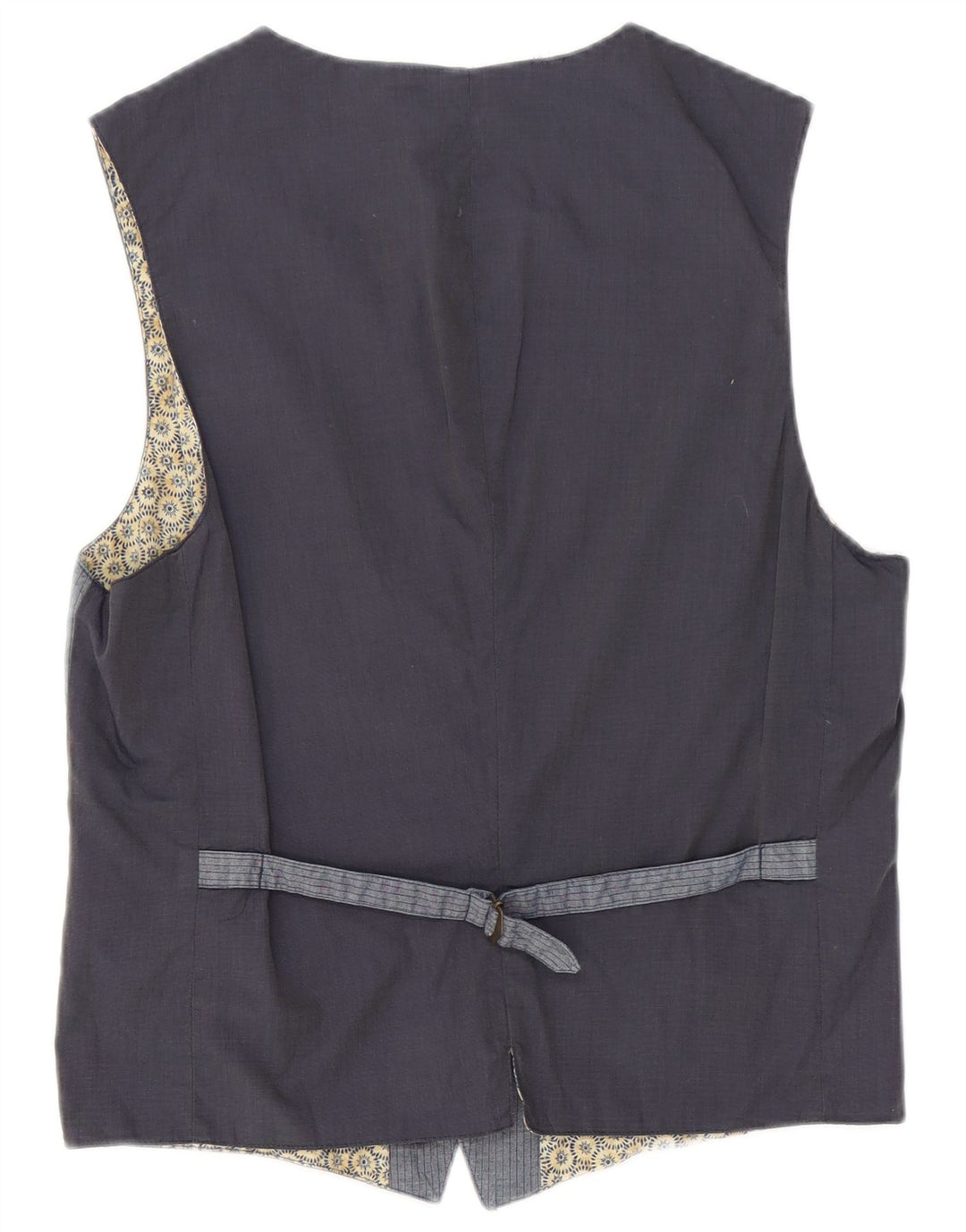 Chaleco de hombre Sisley IT 50 de algodón a rayas azul medio