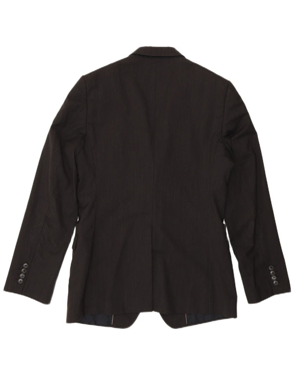 DOLCE & GABBANA Chaqueta tipo blazer de 2 botones para hombre IT 50 Large gris a rayas