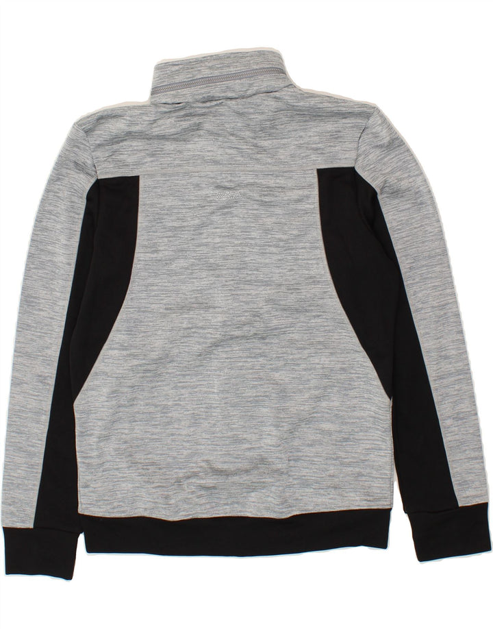 FILA Hombre Chándal Top Chaqueta Pequeña Gris Colorblock Poliéster