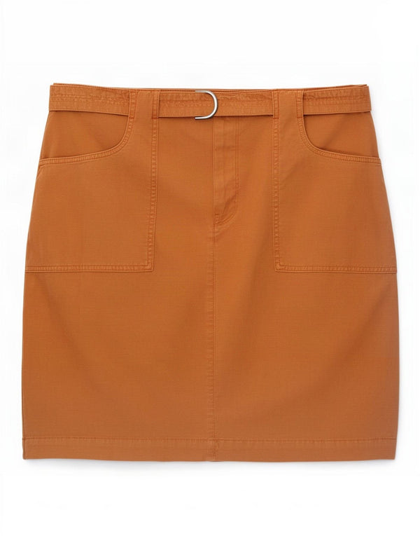 Minifalda para mujer White Stuff UK 46 Large W36 Algodón beige