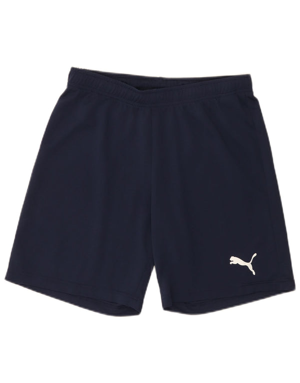 Pantalones cortos deportivos Puma para hombre poliéster azul marino mediano