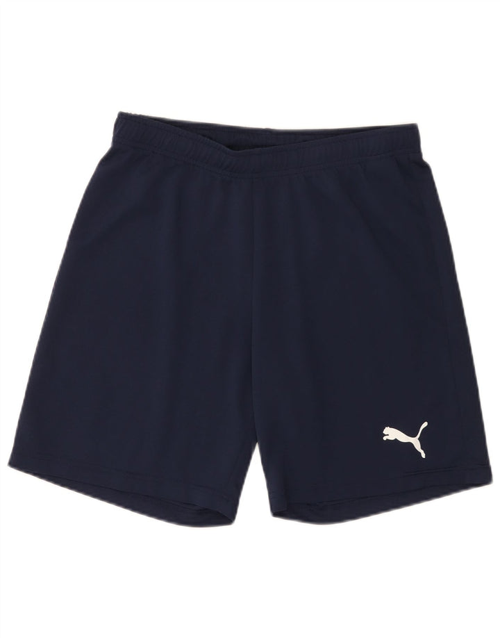 Pantalones cortos deportivos Puma para hombre poliéster azul marino mediano