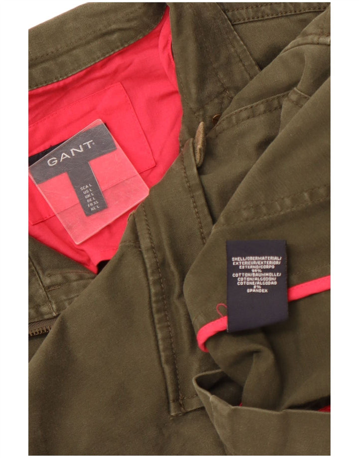 Gant Chaqueta utilitaria para mujer Reino Unido 44 Grande Caqui Algodón