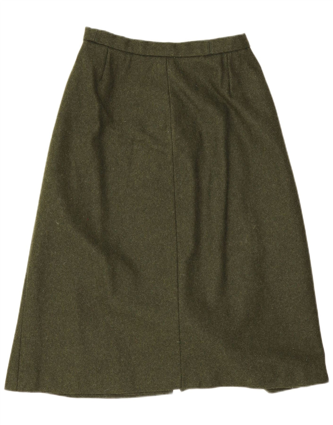 Vintage Mujer A-Line Falda W26 Pequeña Caqui