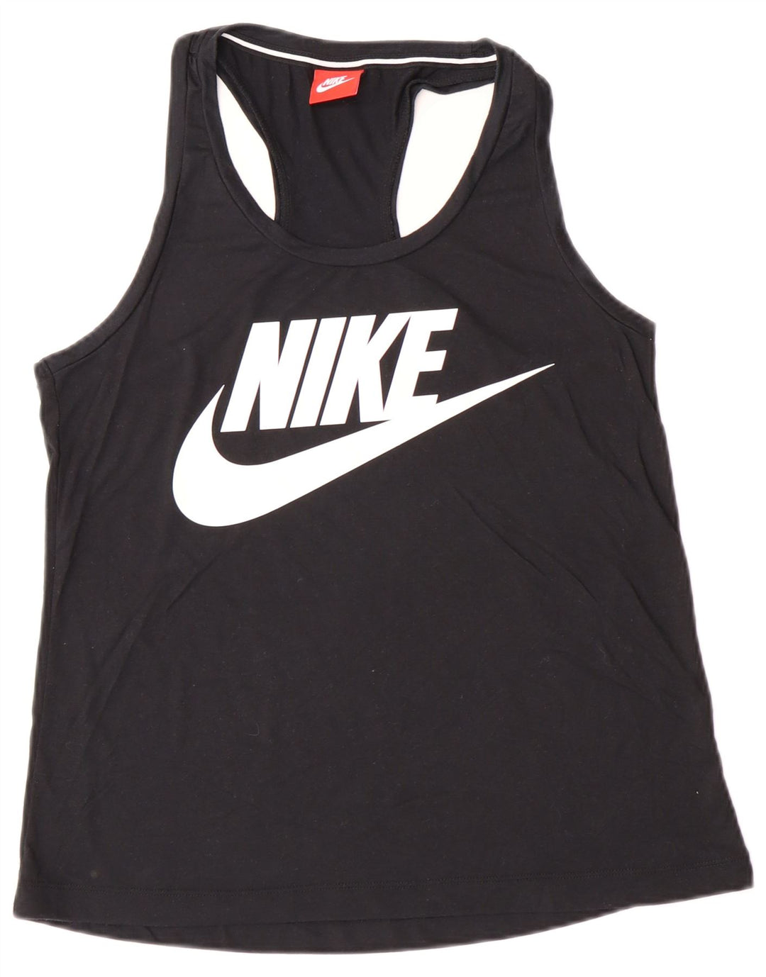 NIKE Camiseta sin mangas gráfica para mujer UK 10 Small Black