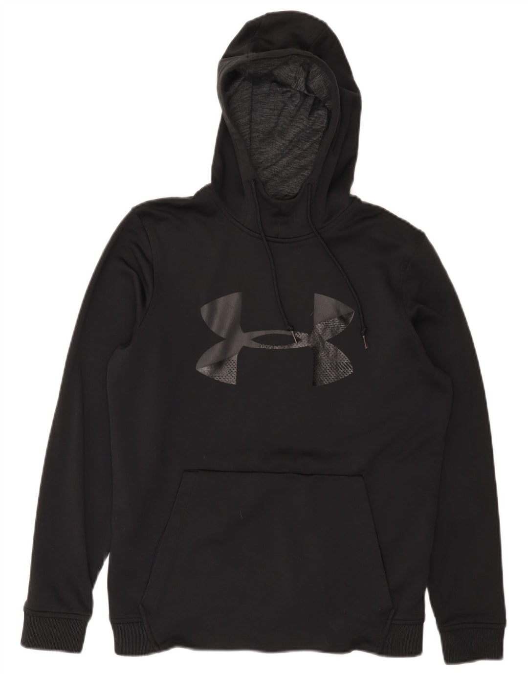 Under Armour Cold Gear Graphic Sudadera con capucha para hombre, talla pequeña, poliéster negro