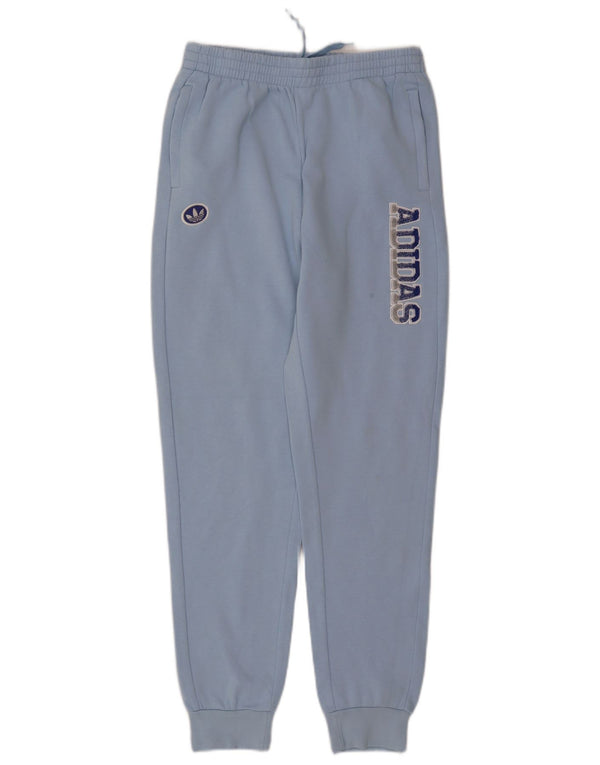 Adidas - Pantalón de chándal gráfico para niña, 15-16 años, algodón azul