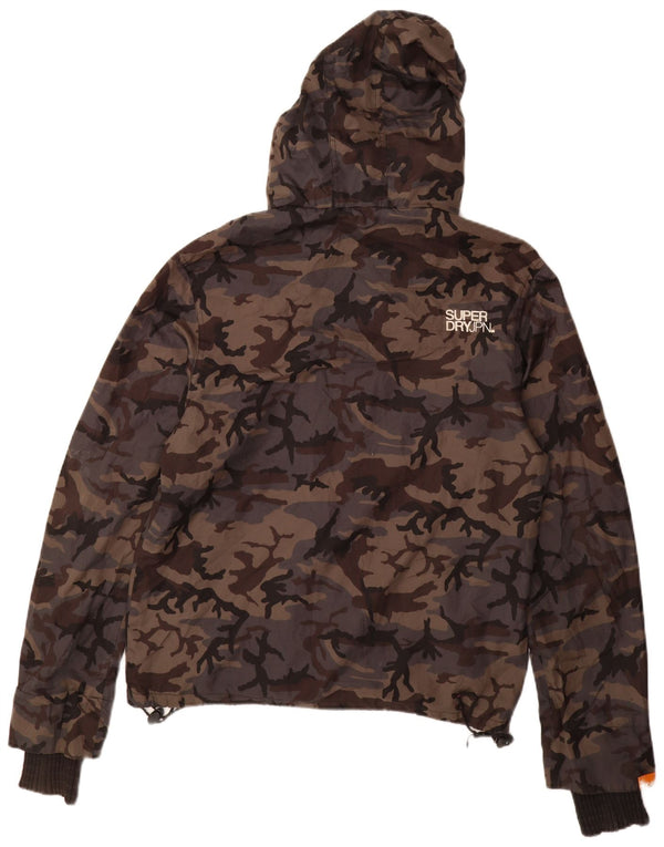 Superdry Chaqueta cortavientos gráfica para hombre ES 38 Nylon gris medio