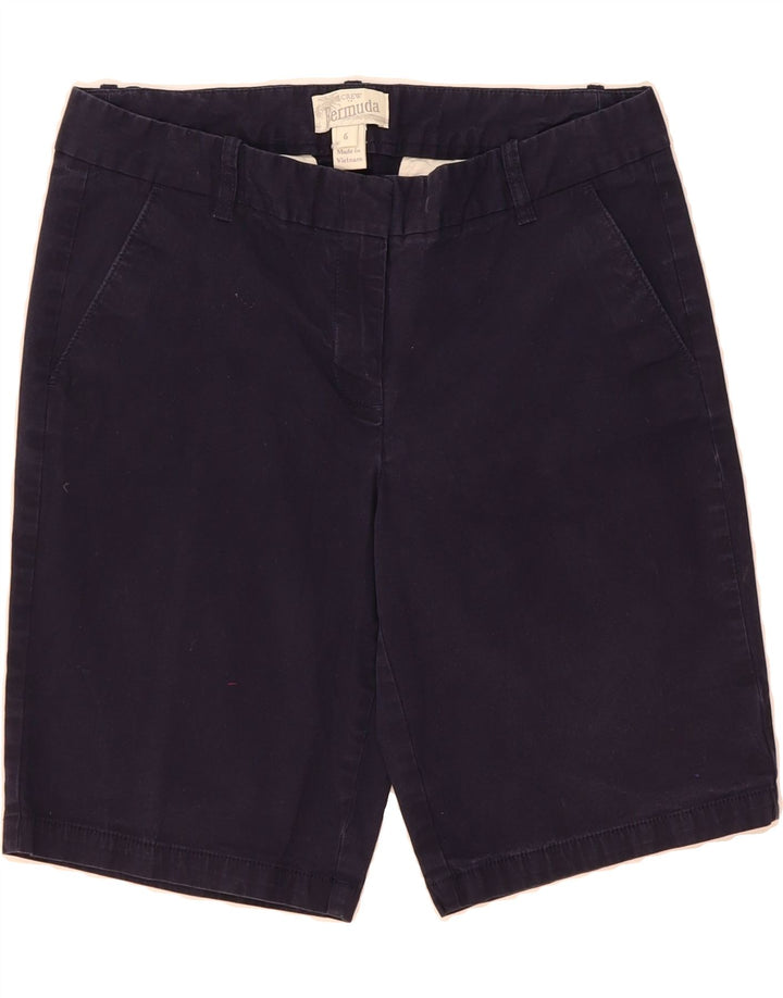 J. CREW Womens Bermuda Bermuda Shorts US 6 Medium W30  Navy Blue Cotton Vintage J. Crew and Second-Hand J. Crew from Messina Hembry 