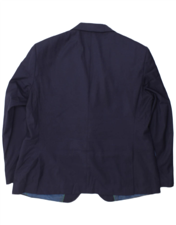 Marks & Spencer Chaqueta tipo blazer de corte regular con 2 botones para hombre UK 44 XL Azul marino