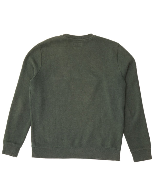 Superdry Sudadera Con Estampado De Hombre, Jersey De Algodón Verde Grande