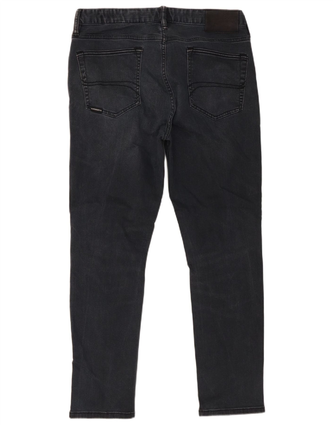 Superdry Vaqueros ajustados para hombre W34 L27 Algodón negro