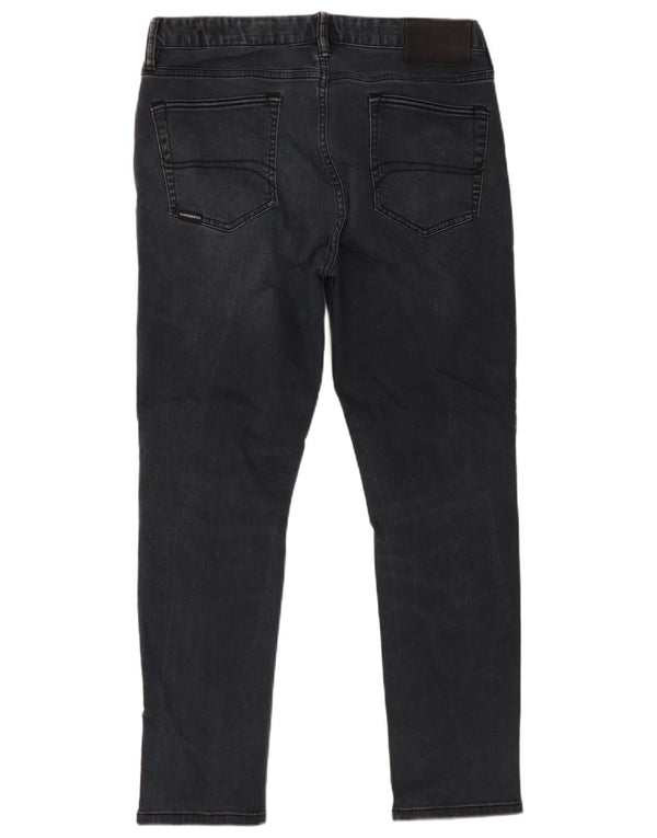 Superdry Vaqueros ajustados para hombre W34 L27 Algodón negro