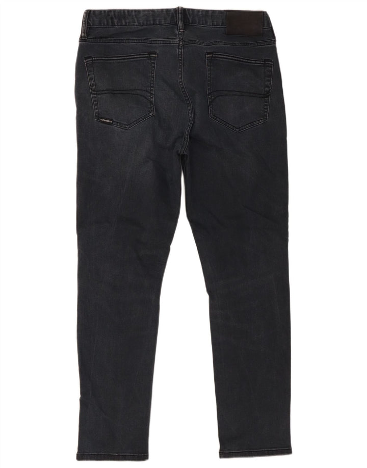Superdry Vaqueros ajustados para hombre W34 L27 Algodón negro