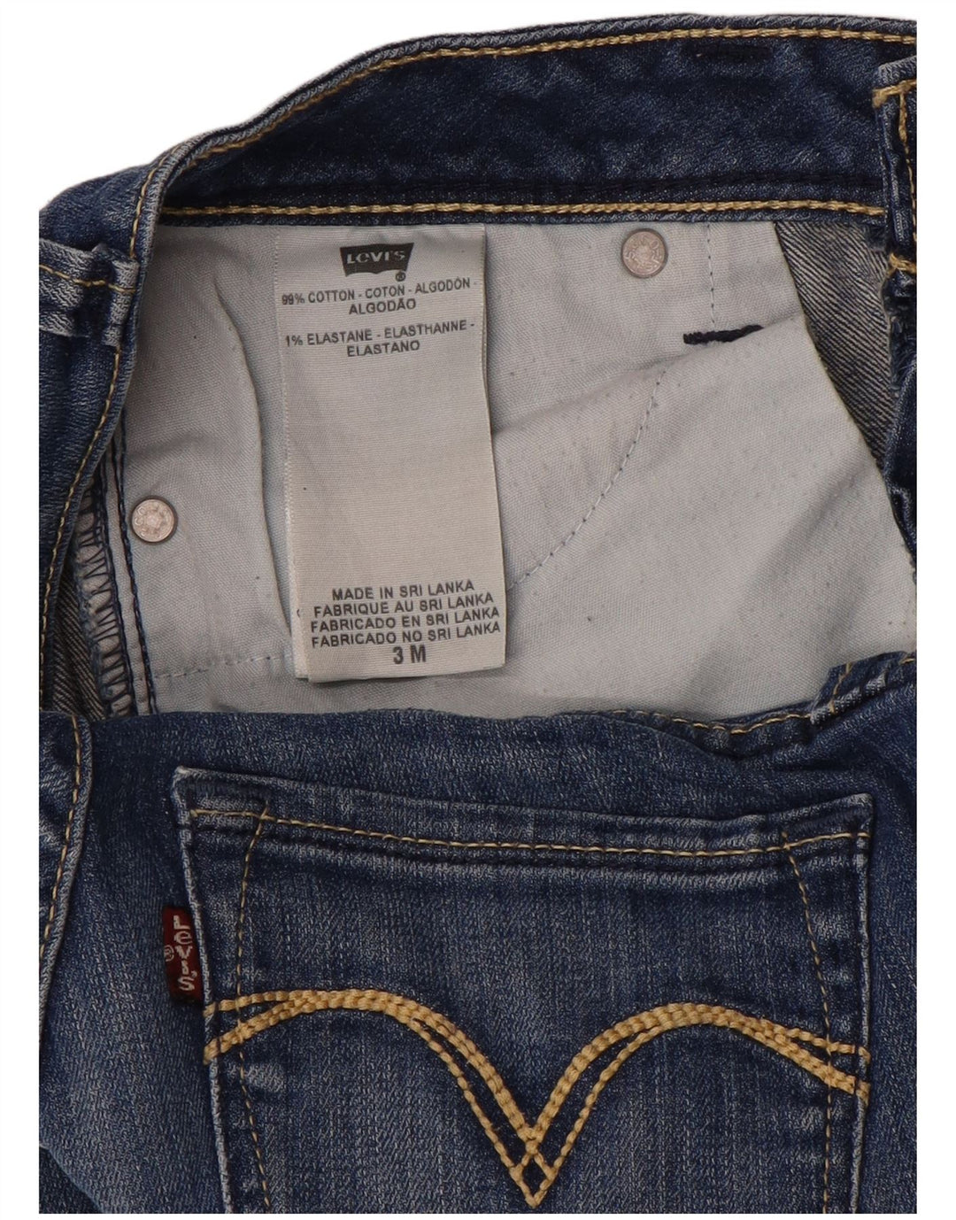 Levi's Jeans con corte de bota para mujer, curvas atrevidas, US 3 Small W26 L28, algodón azul