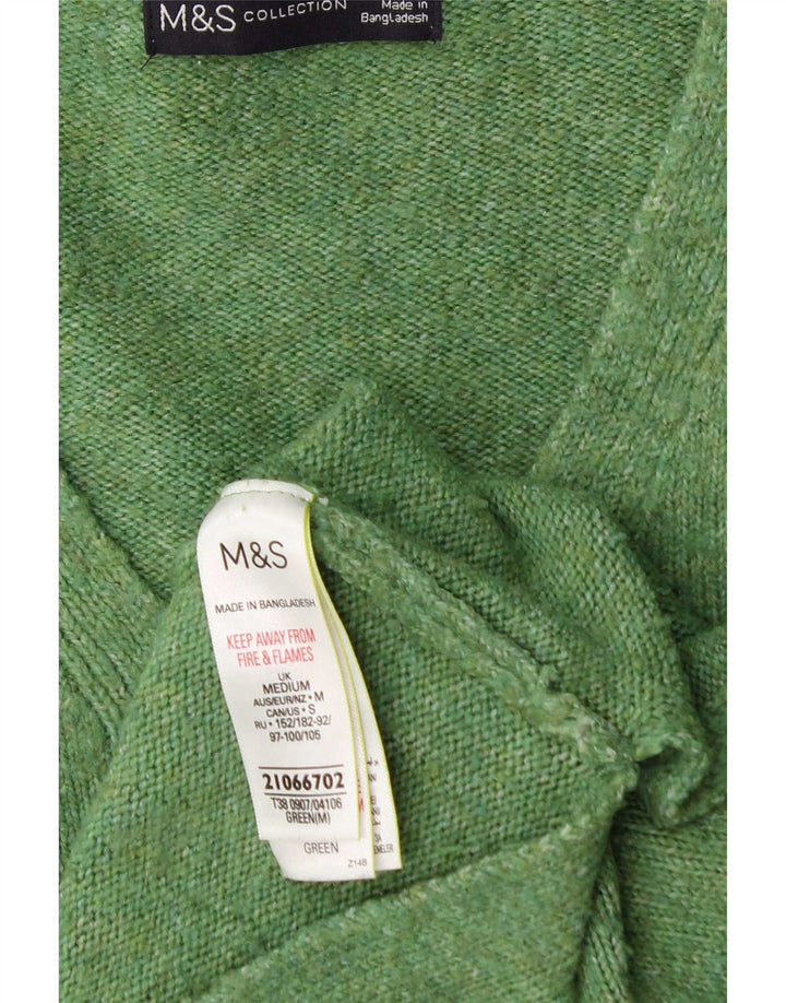 Marks & Spencer Jersey extragrande con cuello en V para mujer UK 40 Verde medio