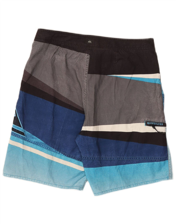Quiksilver Bañador con gráfico para hombre, tamaño mediano, multicolor, color block