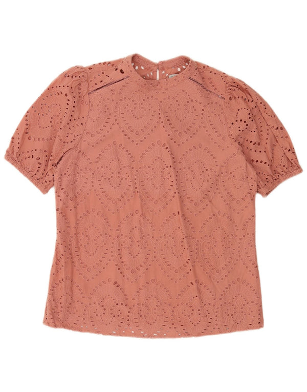 Oasis Blusa para Mujer Top UK 40 Algodón Paisley Rosa Medio