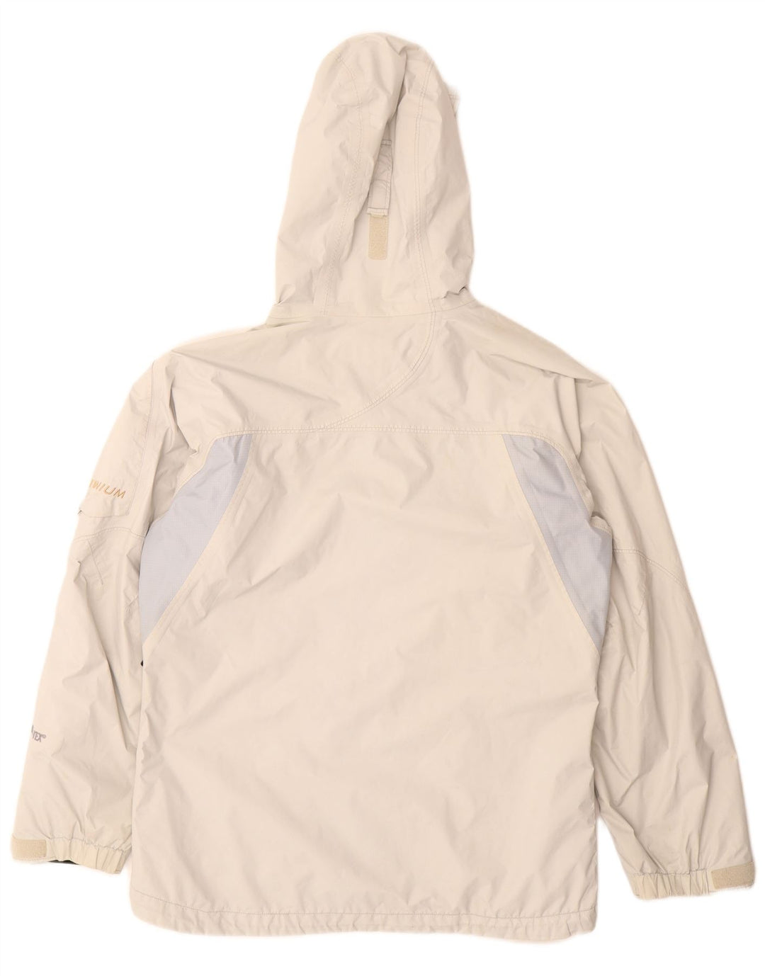 Columbia Chaqueta impermeable con capucha Interchange para mujer, talla 40, color blanco