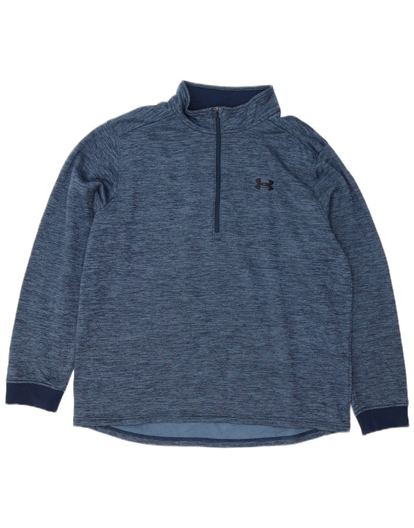 Under Armour Cold Gear Jersey Chándal Top XL Azul Marino Moteado para Hombre