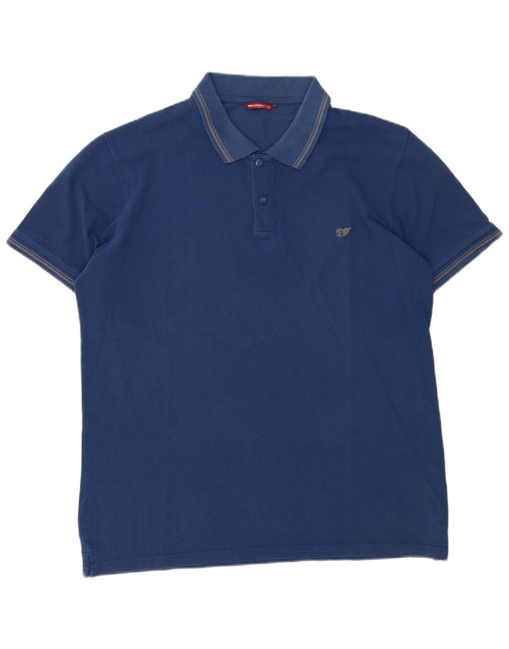 Polo Carrera Hombre 2XL Algodón Azul