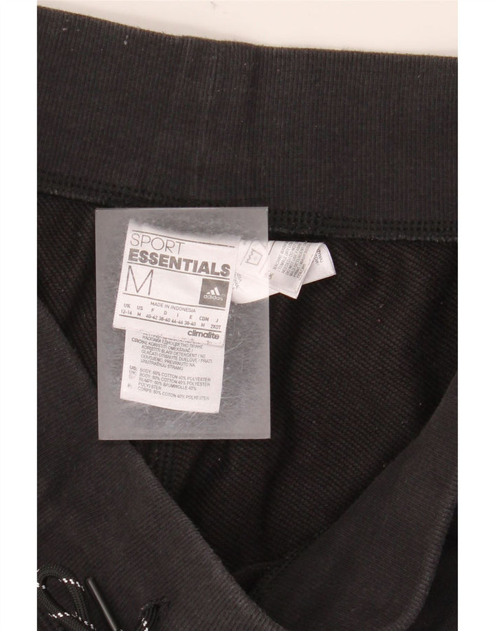 ADIDAS Pantalones de chándal gráficos para mujer Joggers UK 12/14 Mediano Negro