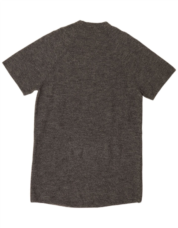 Cos Vestido tipo jersey extragrande de manga corta para mujer, talla 10, lana gris pequeña