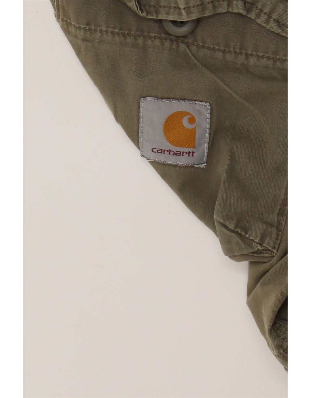 CARHARTT Pantalones cortos cargo para hombre W30 Algodón caqui mediano