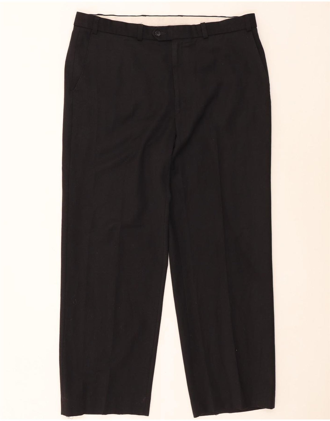 Marks & Spencer Pantalón chino recto para hombre W38 L29 Poliéster negro