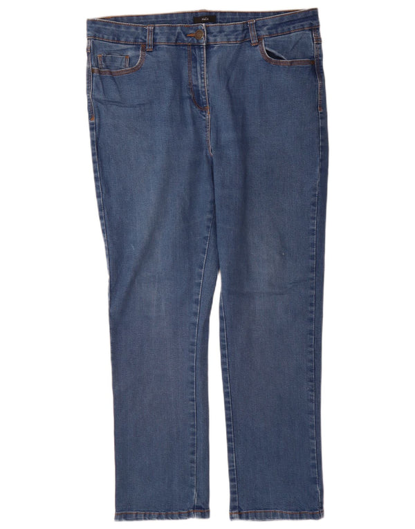 M&Co Vaqueros rectos para mujer UK 46 Large W34 L29 Algodón azul