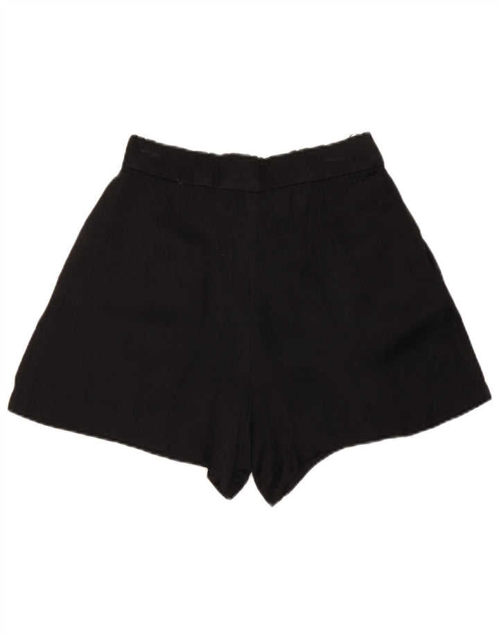ZARA Mujer Shorts Chinos Pegged XS W24 Negro Modal