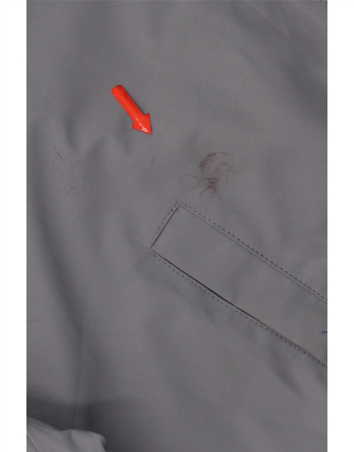 Zara Hombre Cazadora Bomber ES 38 Poliéster Gris Medio