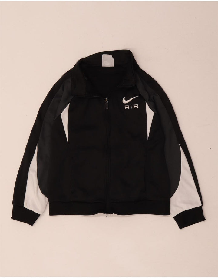 Nike - Chaqueta de chándal con gráfico para niños de 6 a 7 años, color negro, talla grande