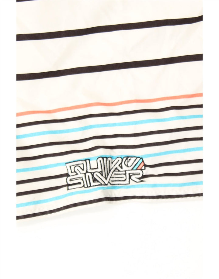 QUIKSILVER Bañador Hombre Mediano Rayas Blancas
