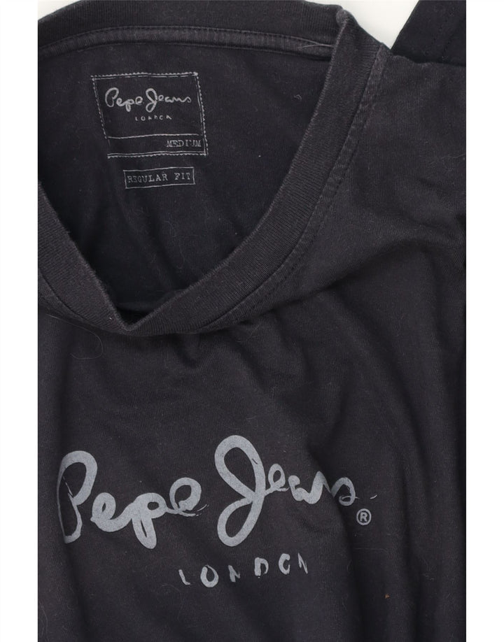 PEPE Jeans Hombre Regular Fit Graphic Top Manga Larga Medio Azul Marino