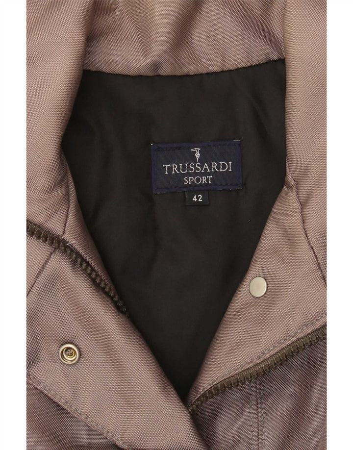Chaqueta Cortavientos Mujer Trussardi IT 42 Gris Medio