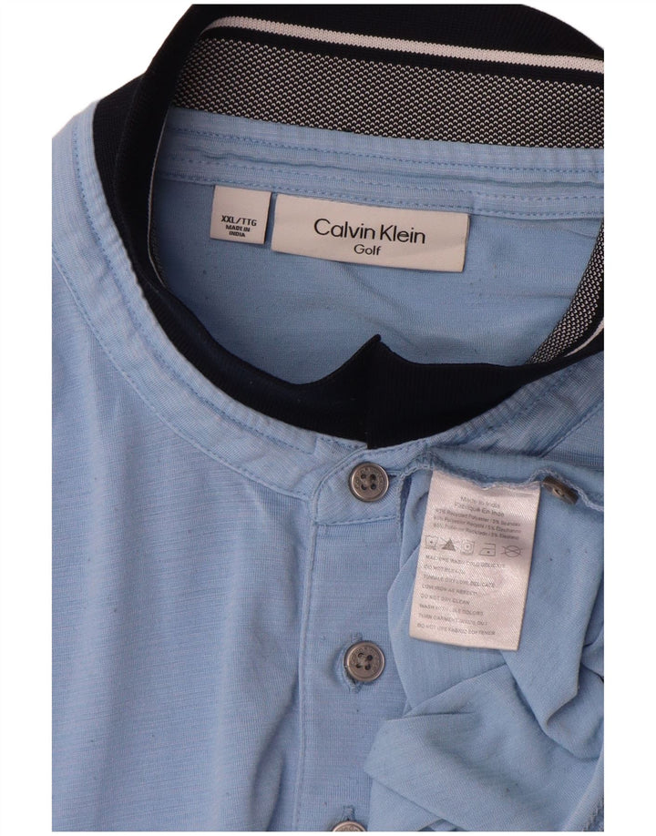 Calvin Klein Polo para hombre 2XL Poliéster azul