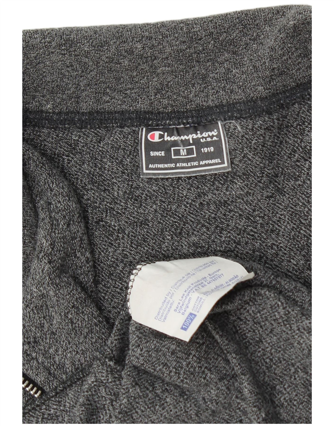 Champion Chaqueta de chándal para mujer UK 40 Algodón moteado gris medio